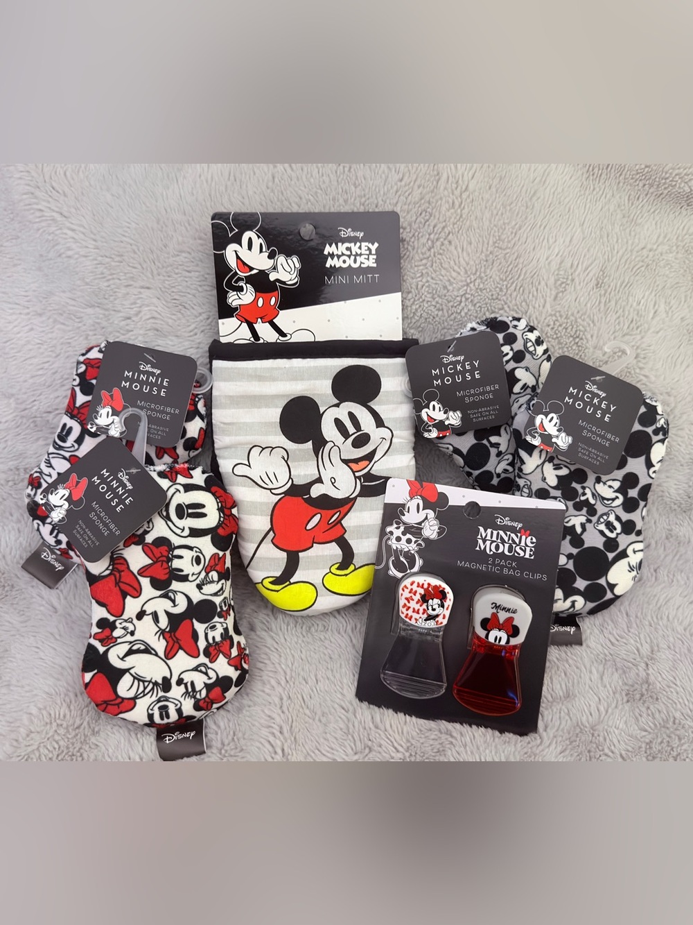 Disney Mickey Mouse and Minnie Mouse Custom Kitchen Bundle NWT